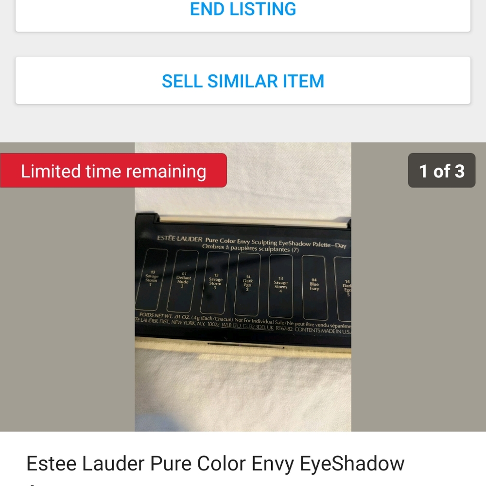 New eye shadow